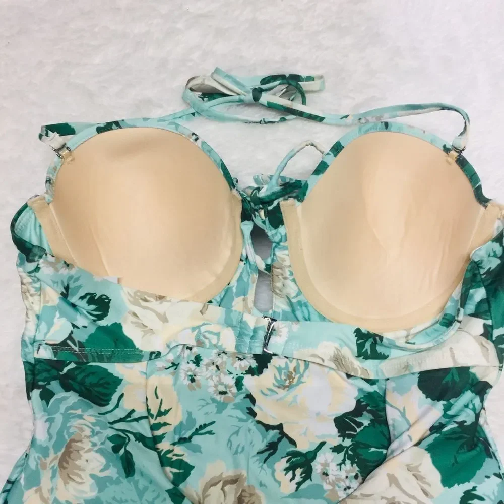 High Dive ModCloth One Piece Swim Roses Medium - Picture 6 of 8